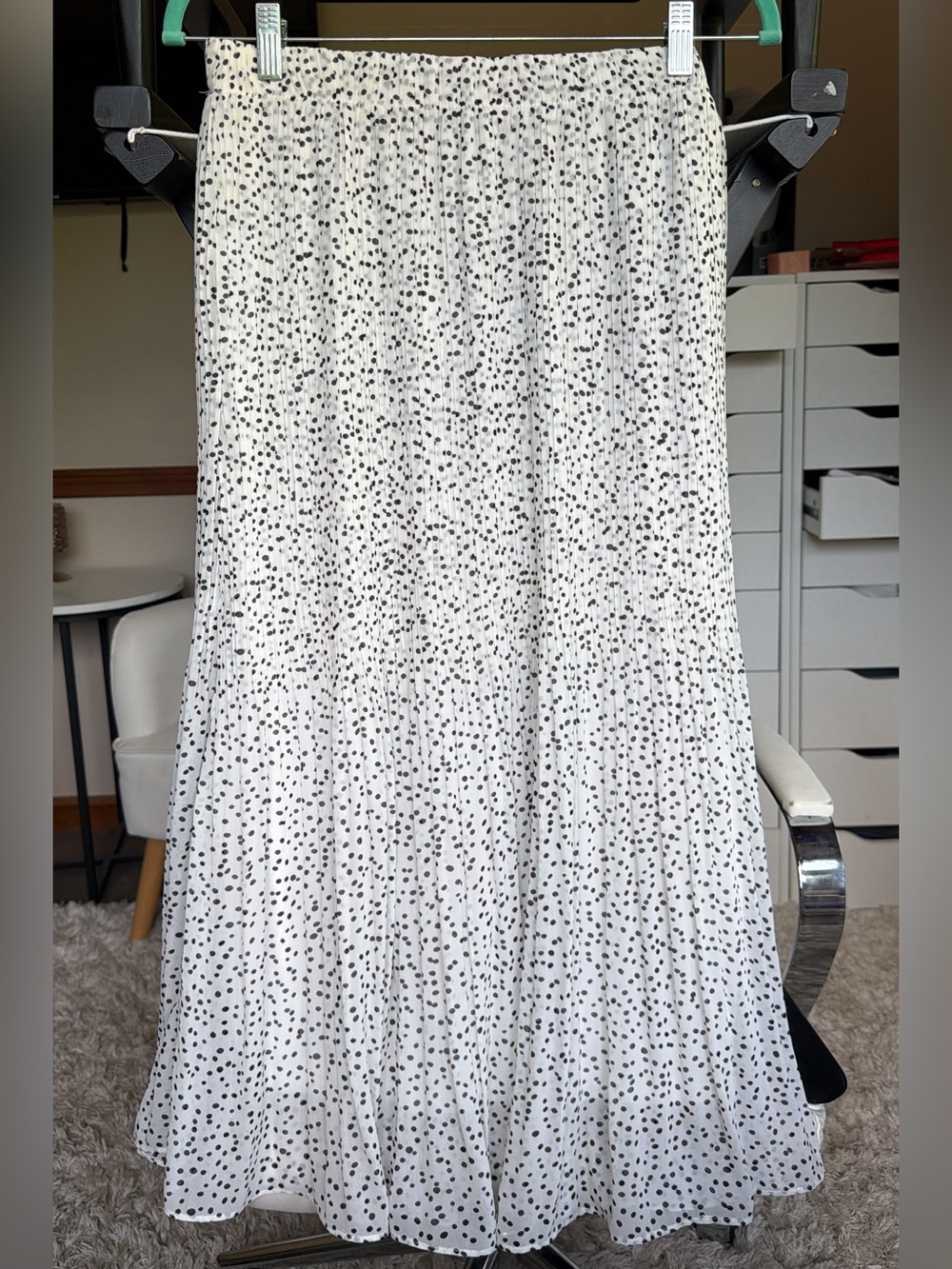WD•NY polka dot maxi skirt